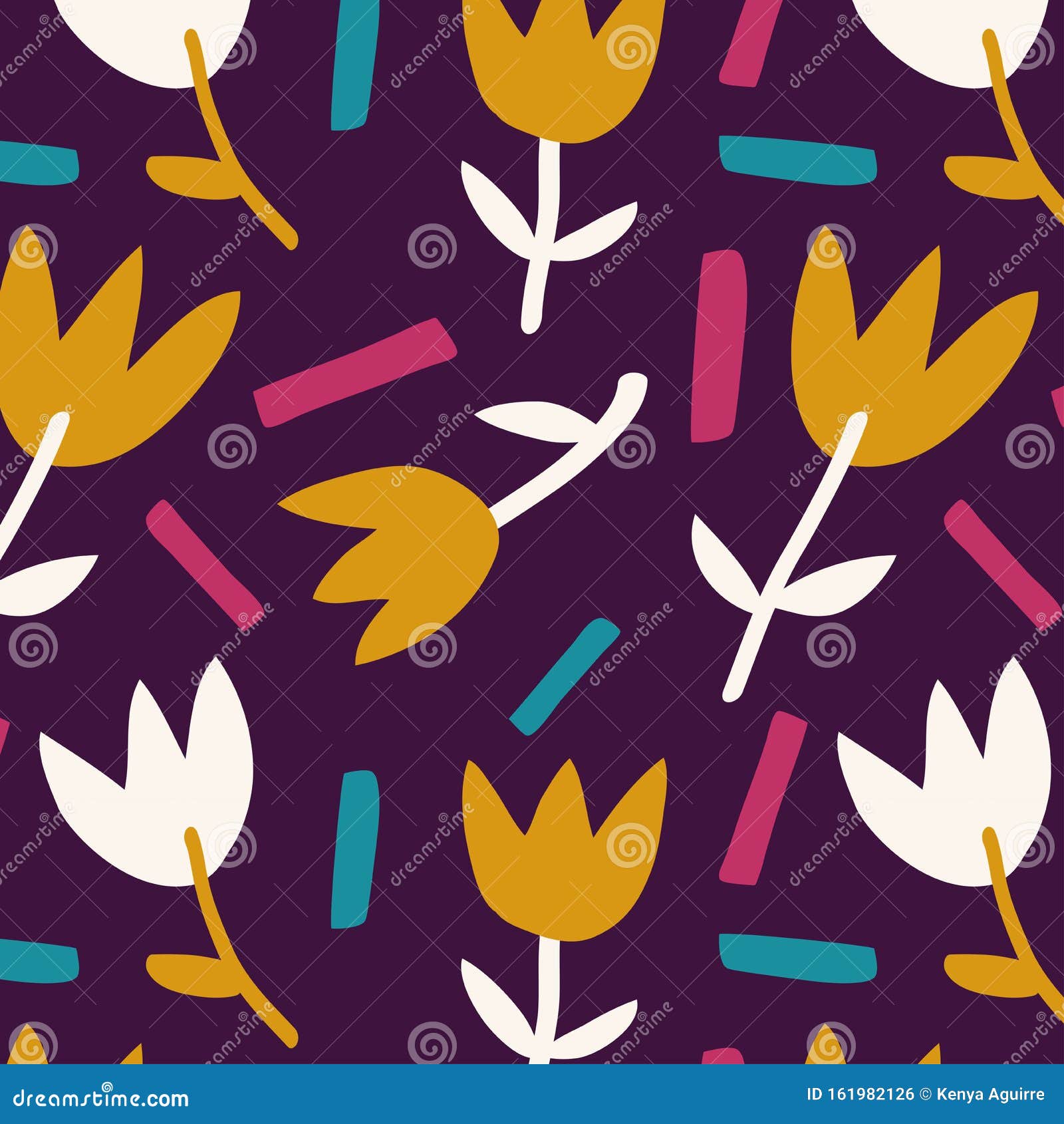 purple floral seamless pattern. background