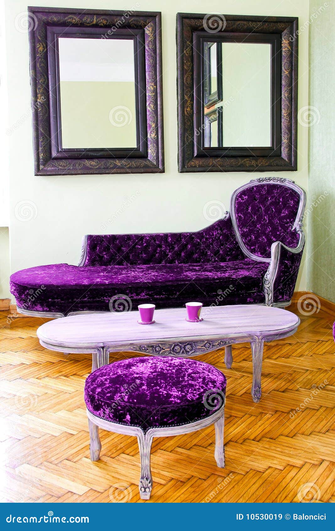 Purple Furniture Stock Image Image Of Indoors