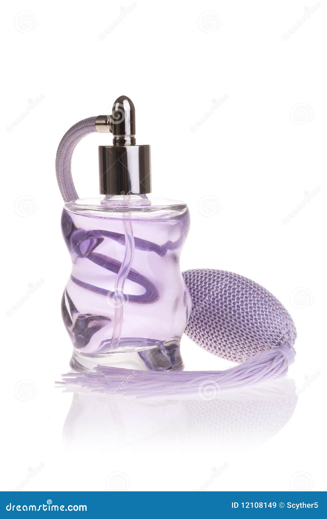 Purple Glass Perfume Bottle Stock Image Image of sprayer, purple