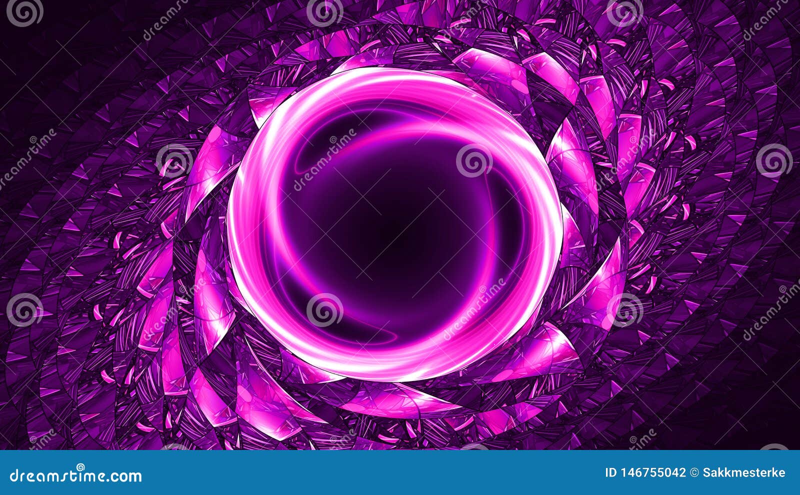 purple glowing artificial wormhole