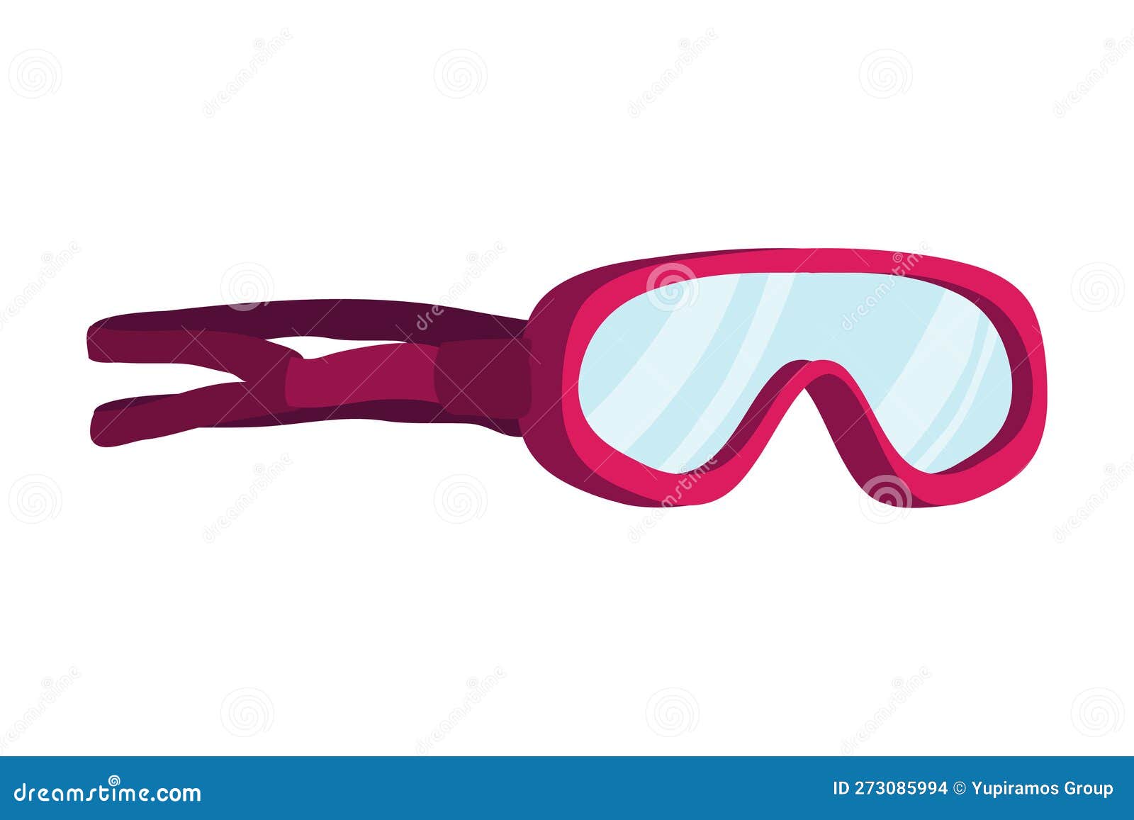 Purple goggles dive design stock vector. Illustration of sport 273085994