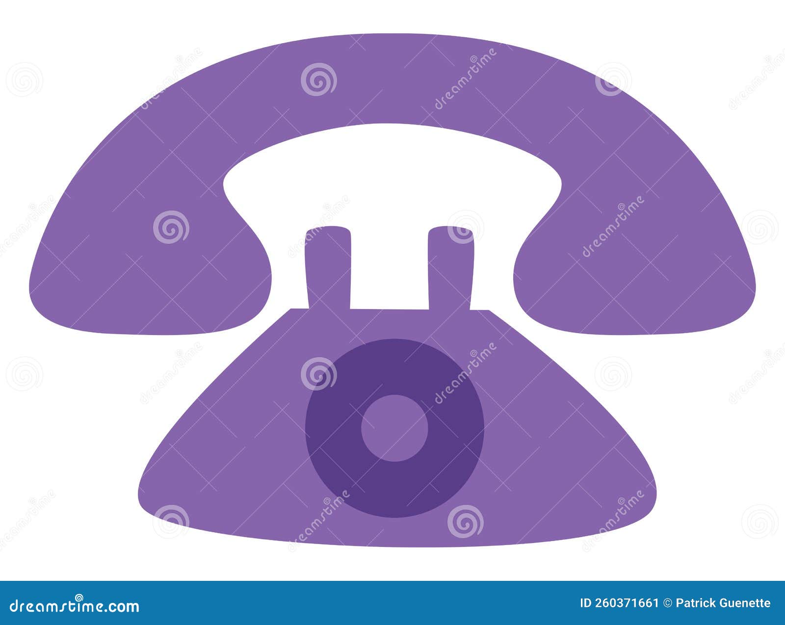Purple Hotel Service Phone, Icon Stock Vector Illustration of