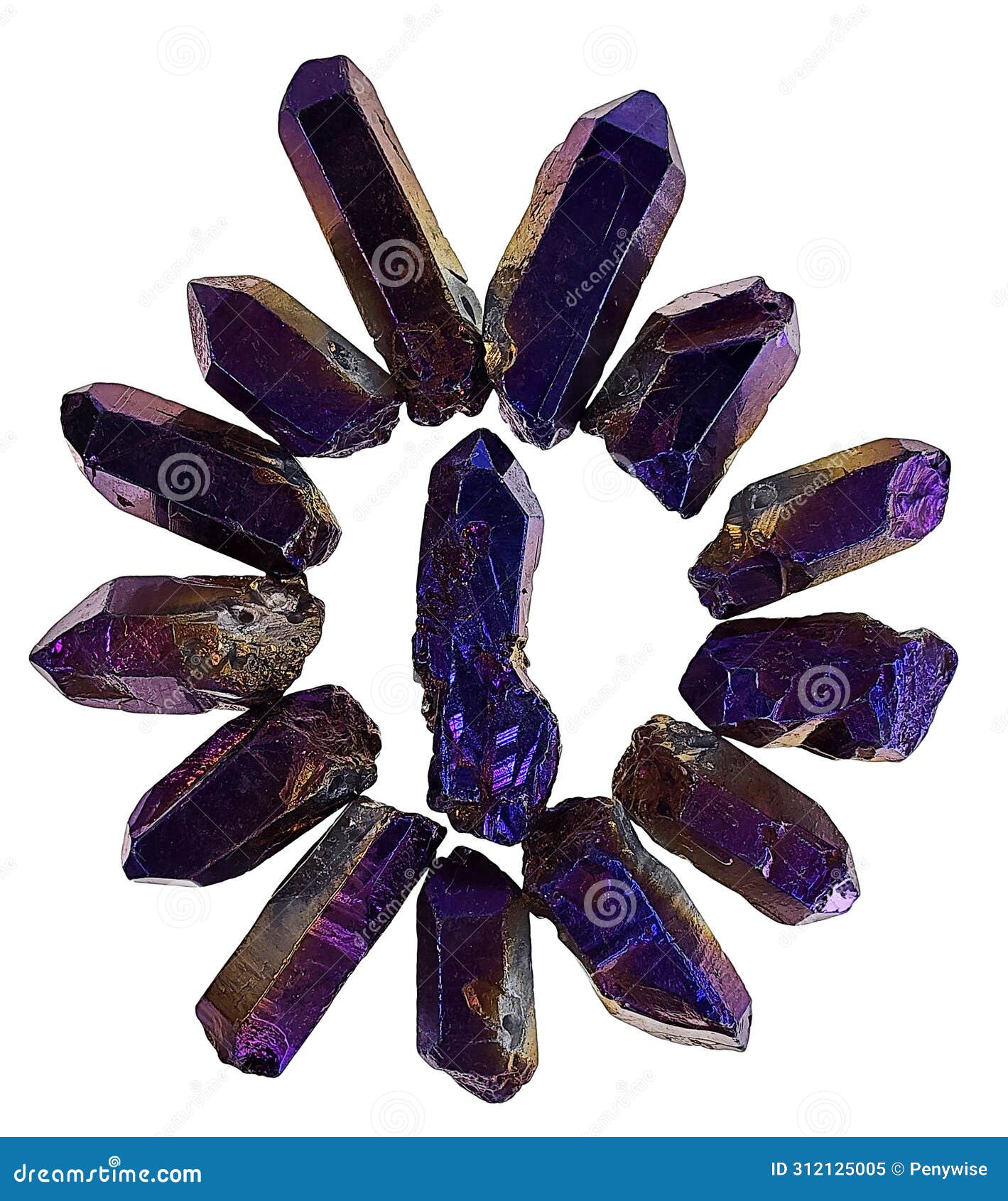 purple hued crystals