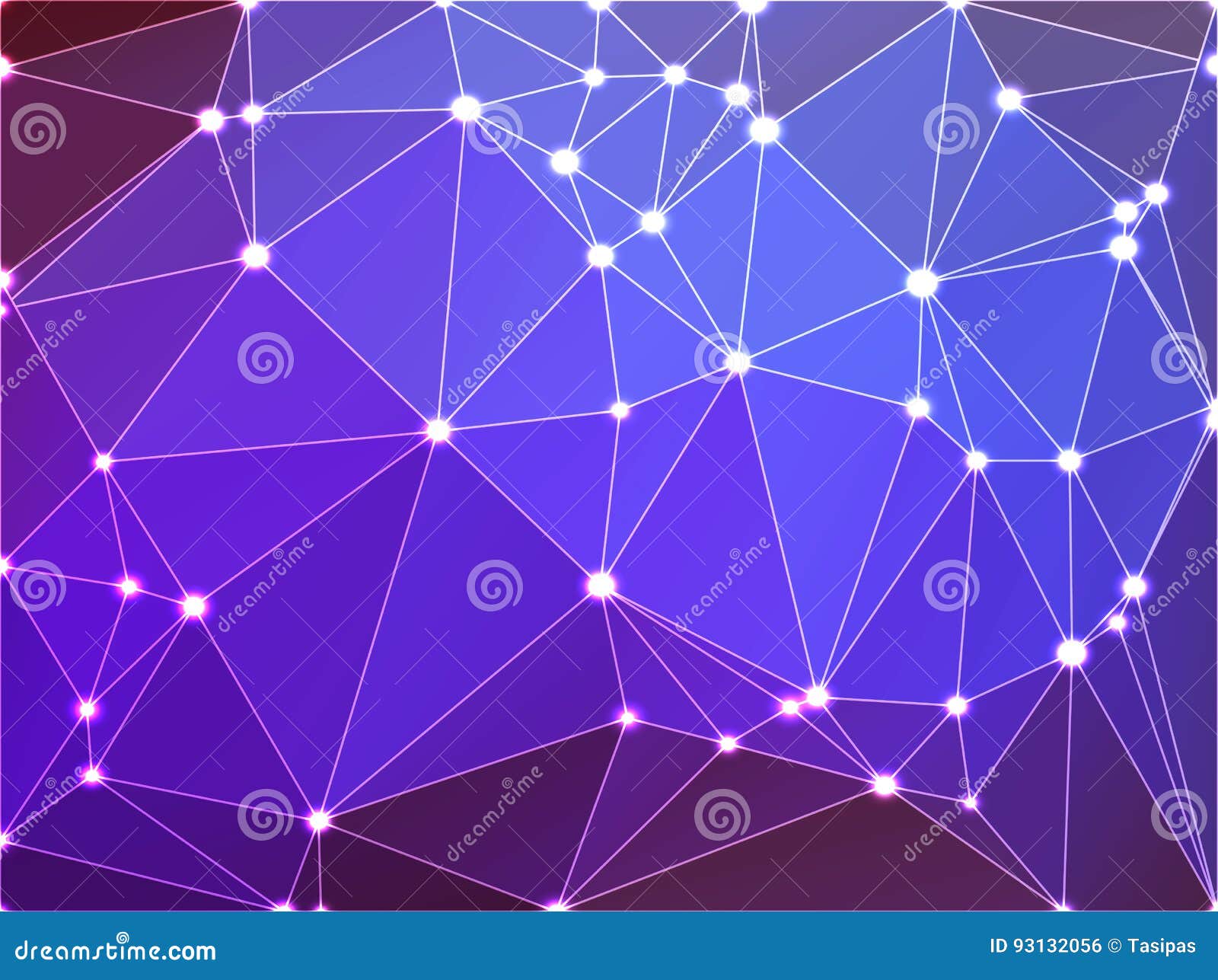 Purple Lilac Pink Geometric Background with Mesh and Lights Stock
