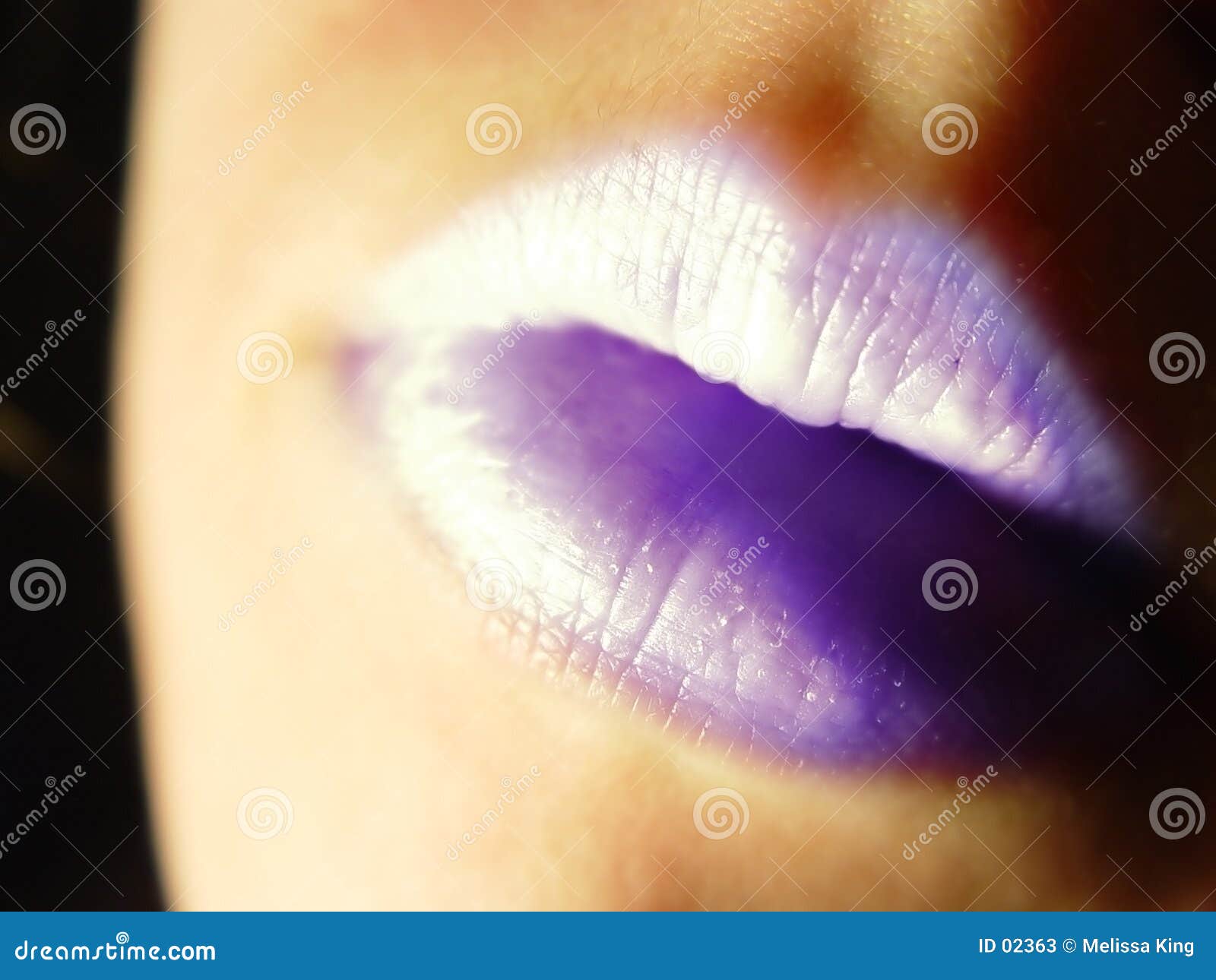 purple lips