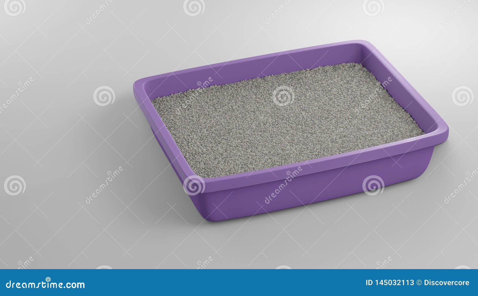 Rectangular cat litter tray with shovel