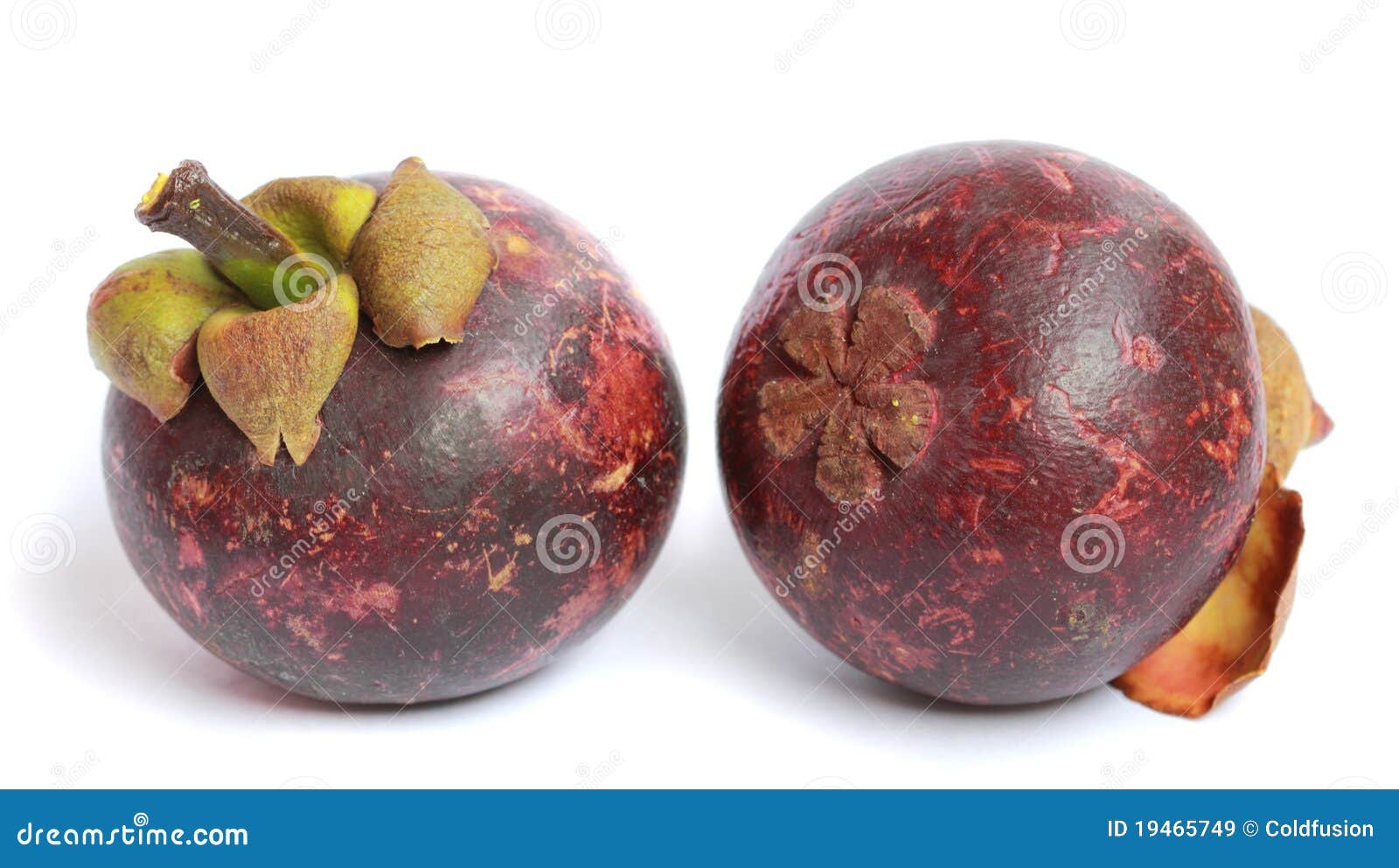 purple mangosteen - tropical fruit royalty free stock images