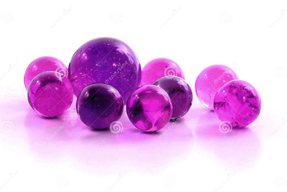 Purple Marbles stock photo. Image of orbs, glass, clear 4303874