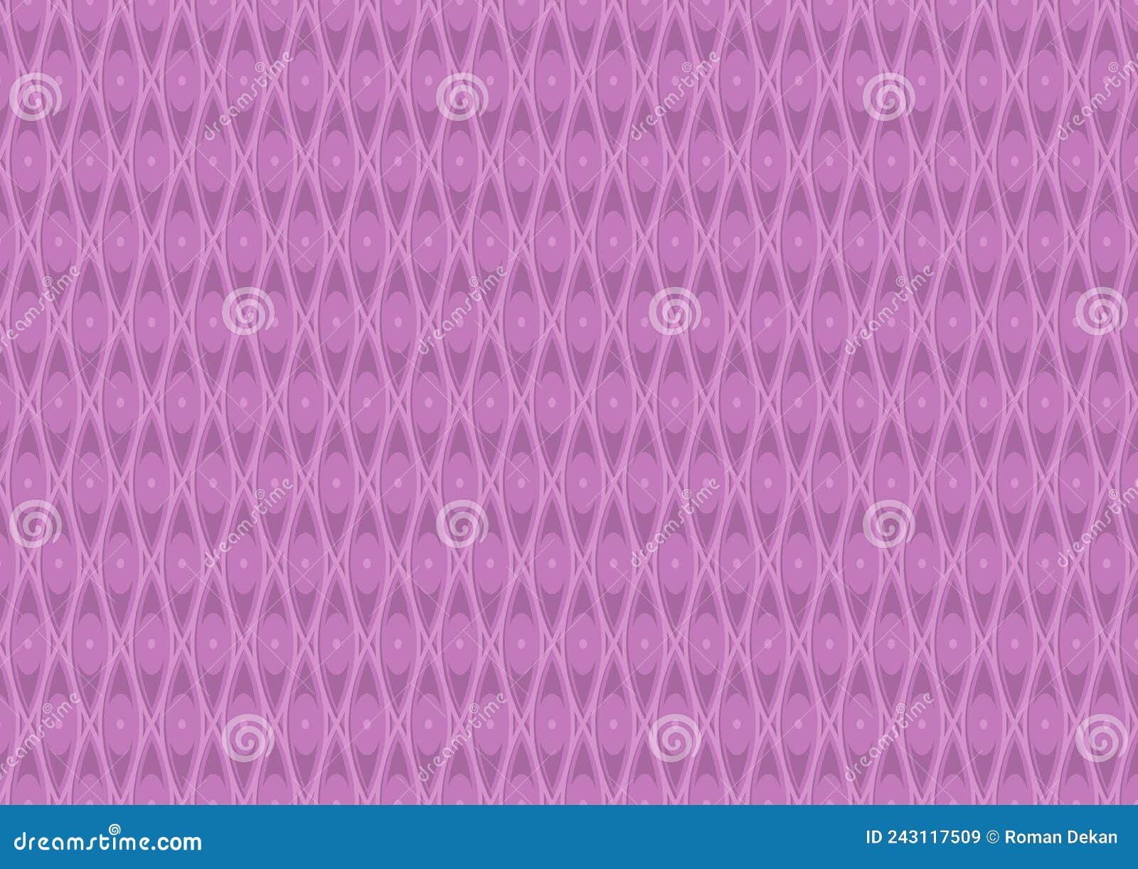 Purple Pattern with a Grid and a Repeating Elliptical Shapes Stock