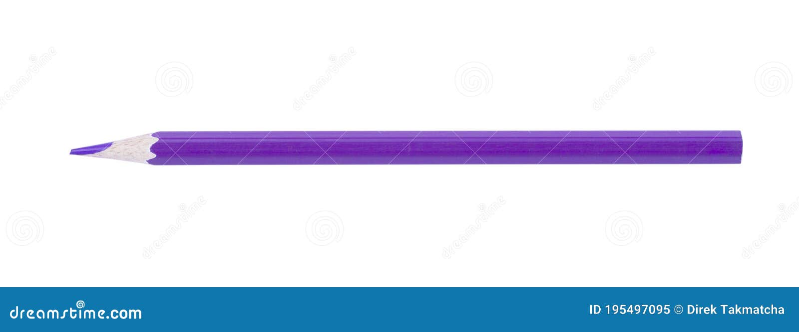 Purple Pencil And Blue Pencils Stock Photography