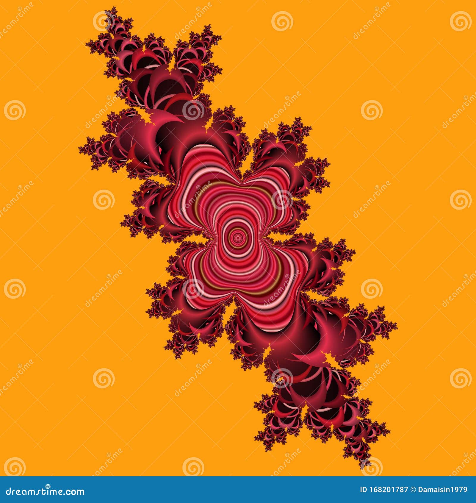 Red Yellow Dragon Fractal Texture and Background Stock Illustration -  Illustration of orange, colorful: 168201787