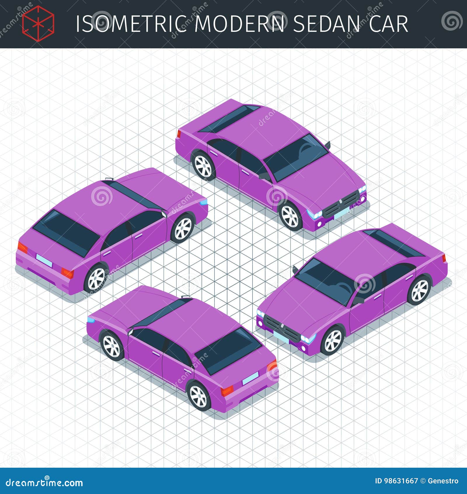 Sedan car model - Free transport icons