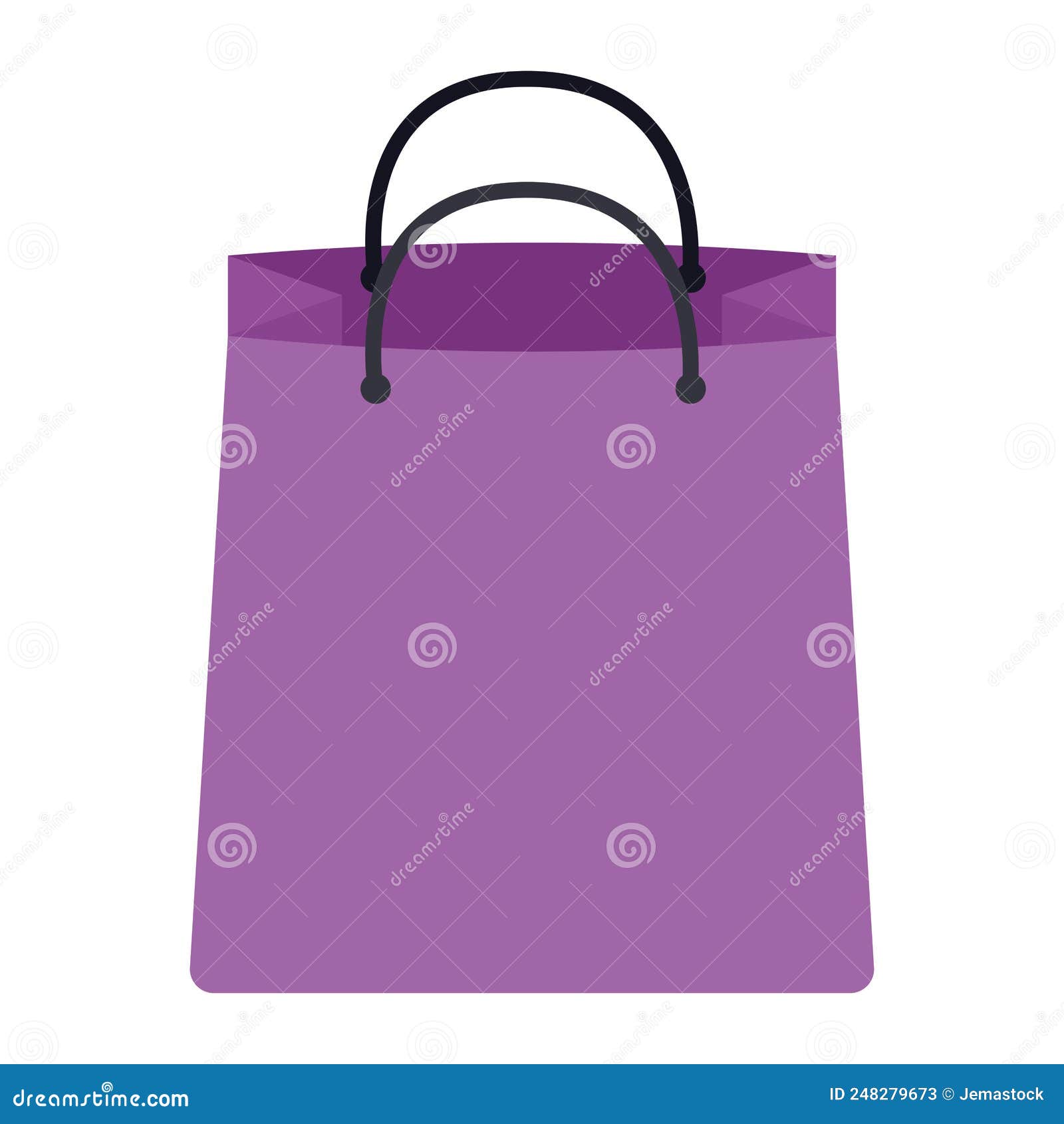 Purple shopping bag stock vector. Illustration of digital 248279673