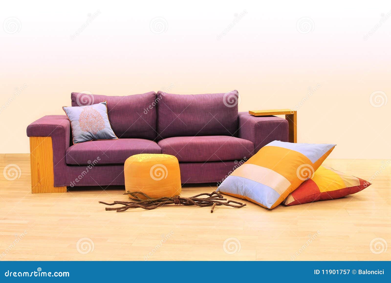 purple sofa cushions