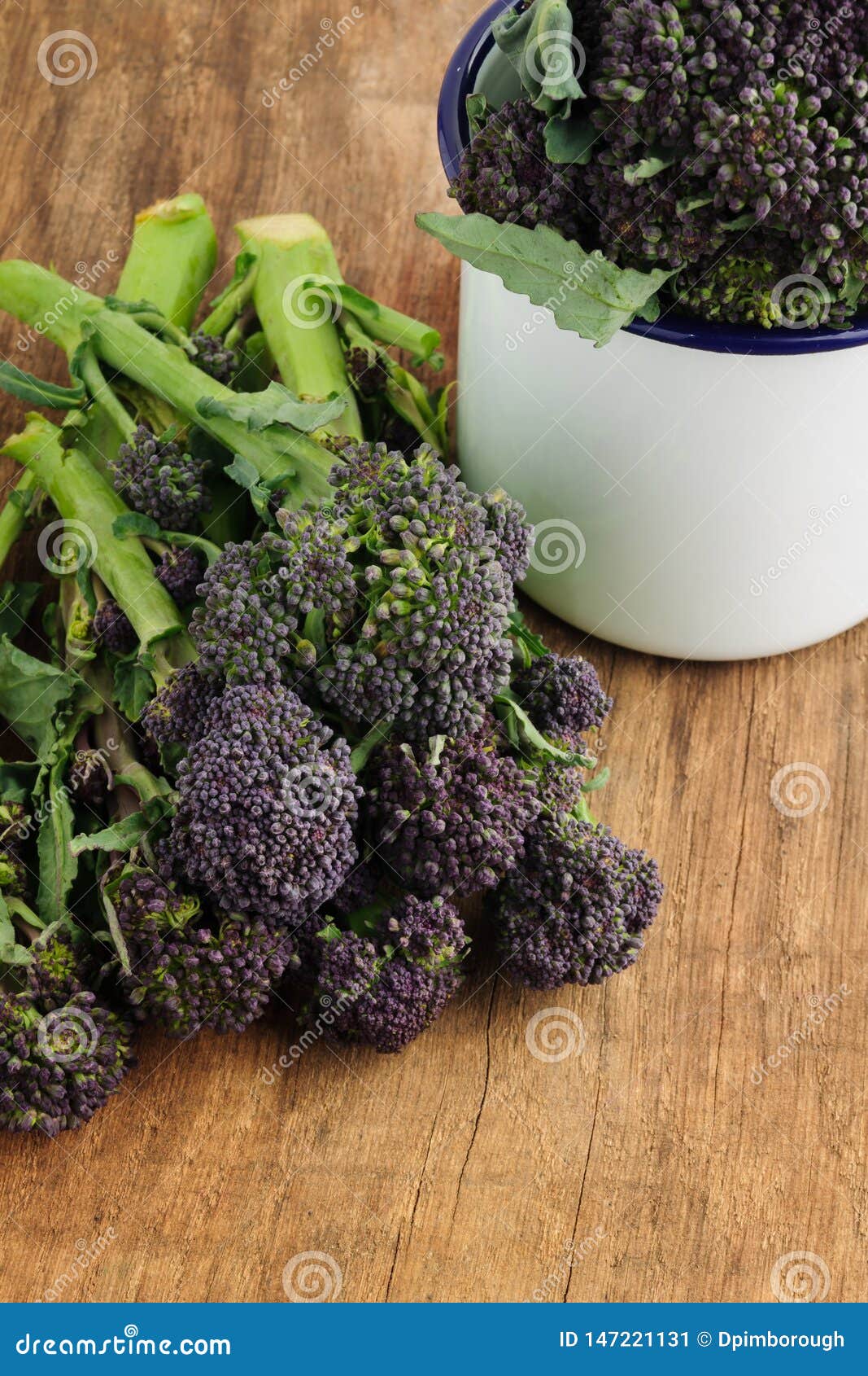 Purple sprouting broccoli stock image. Image of vegetable 147221131
