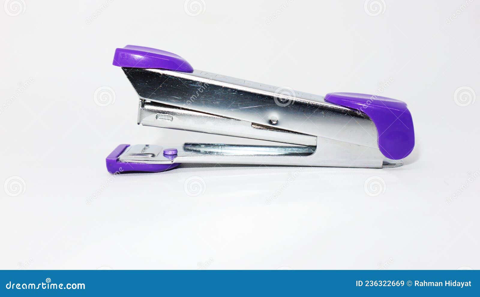 Purple Stapler Office Stationery Isolated Stock Image - Image of metals,  badge: 236322669
