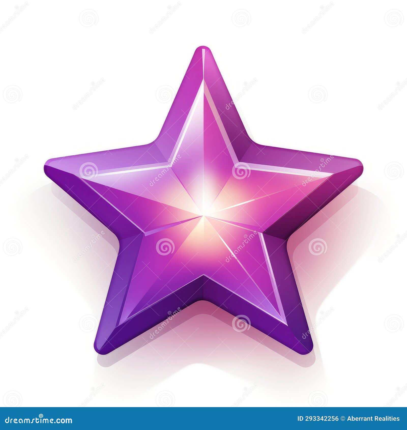 A Purple Star Icon on a White Background Stock Photo Image of graphic