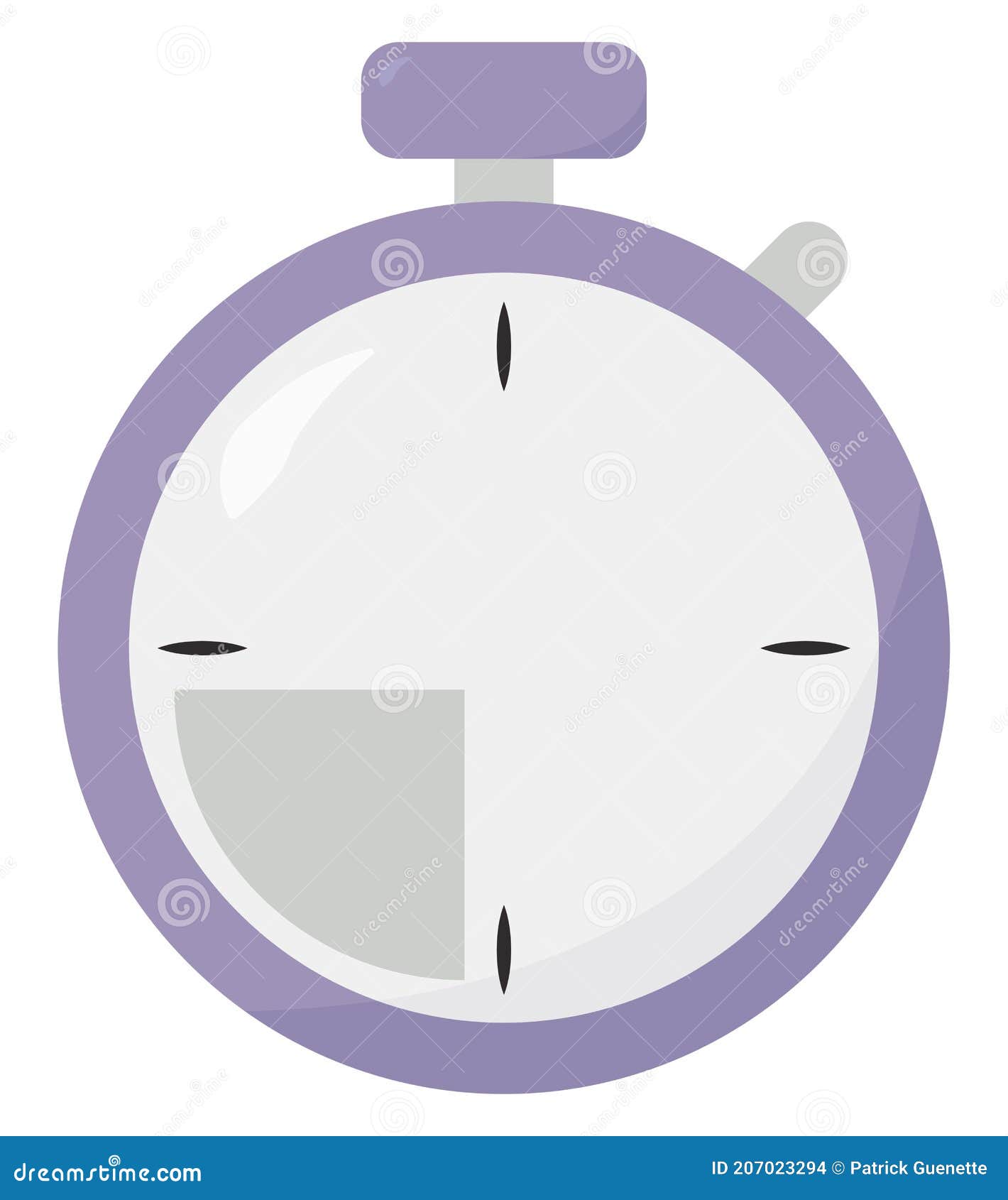 Purple Stopwatch, Illustration, Vector Stock Vector Illustration of