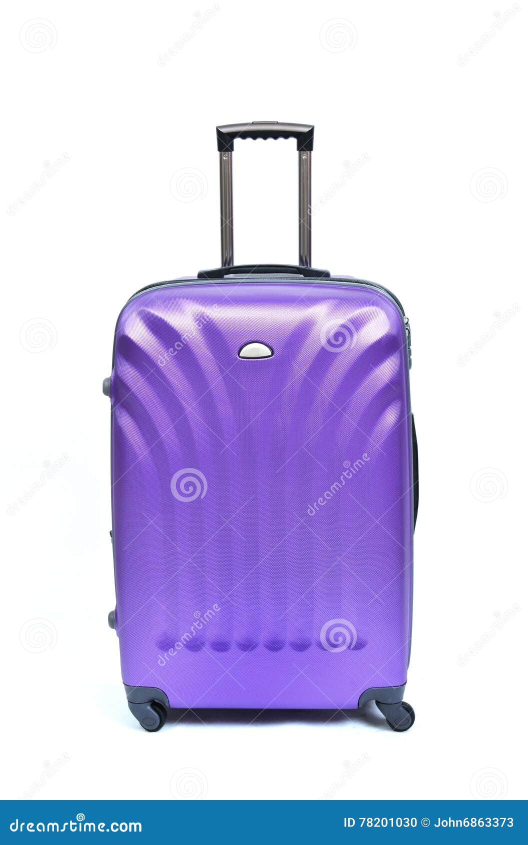 Purple suitcase stock photo. Image of baggage, destination 78201030