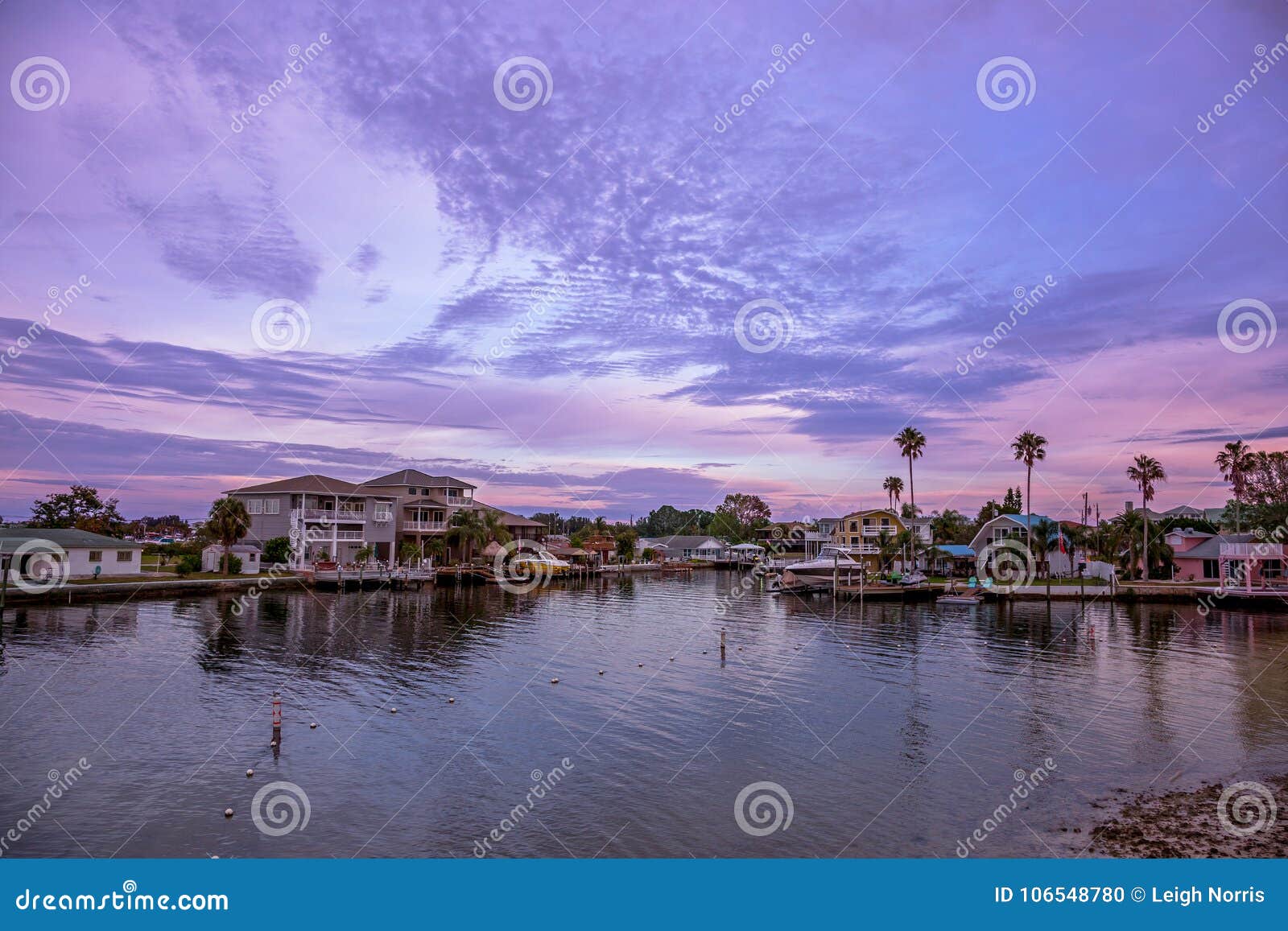 Purple Sunset at Hudson Beach, Florida Stock Photo Image of realty, private 106548780