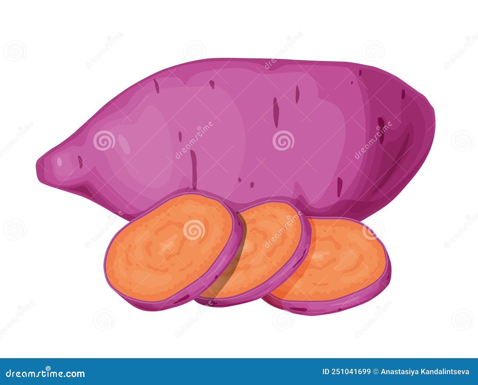 Purple Sweet Potato. Okinawa Yam Sweet Potato. Healthy Food Concept ...