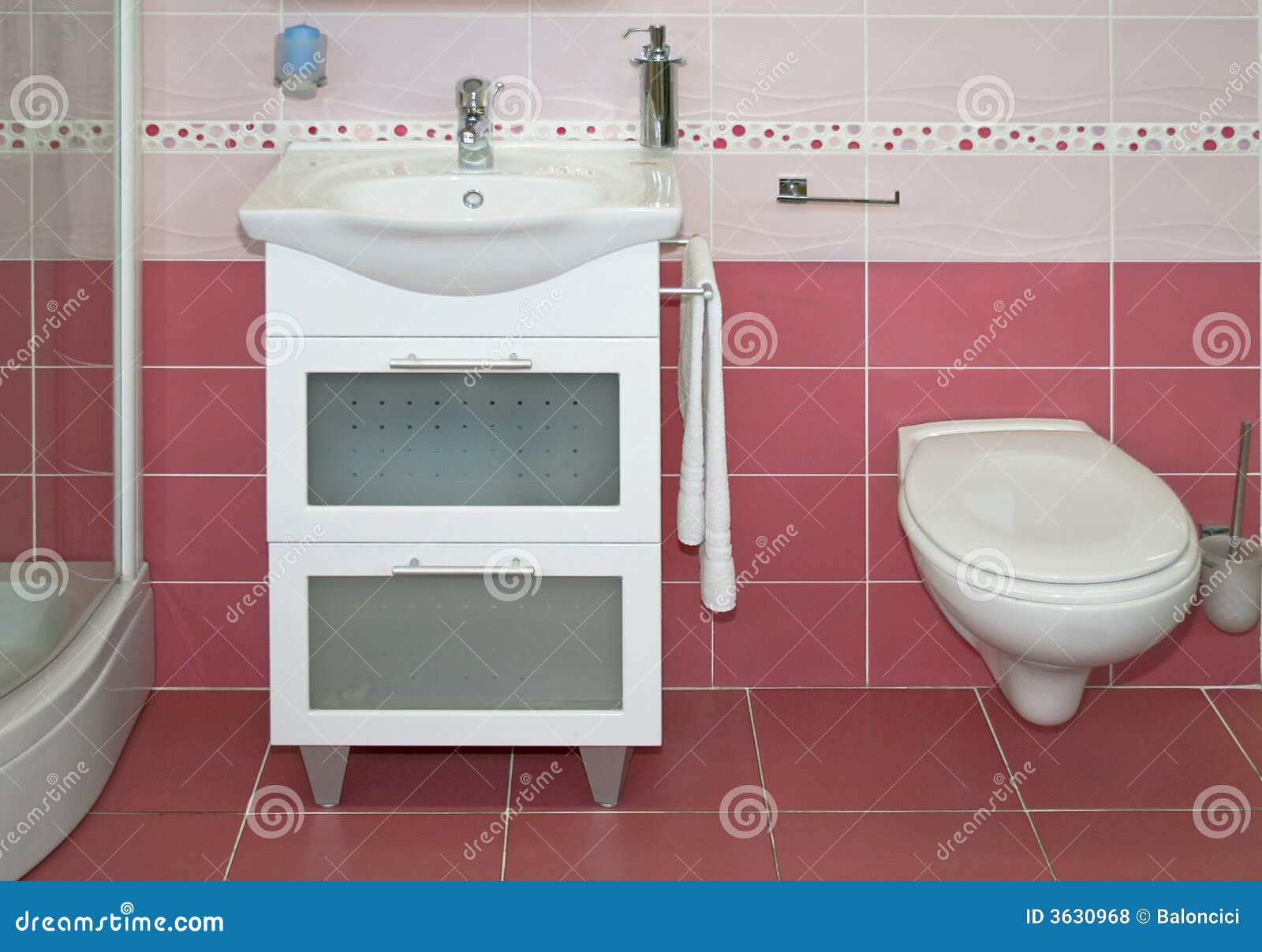 Purple toilet stock photo. Image of locker, hygiene, purple 3630968