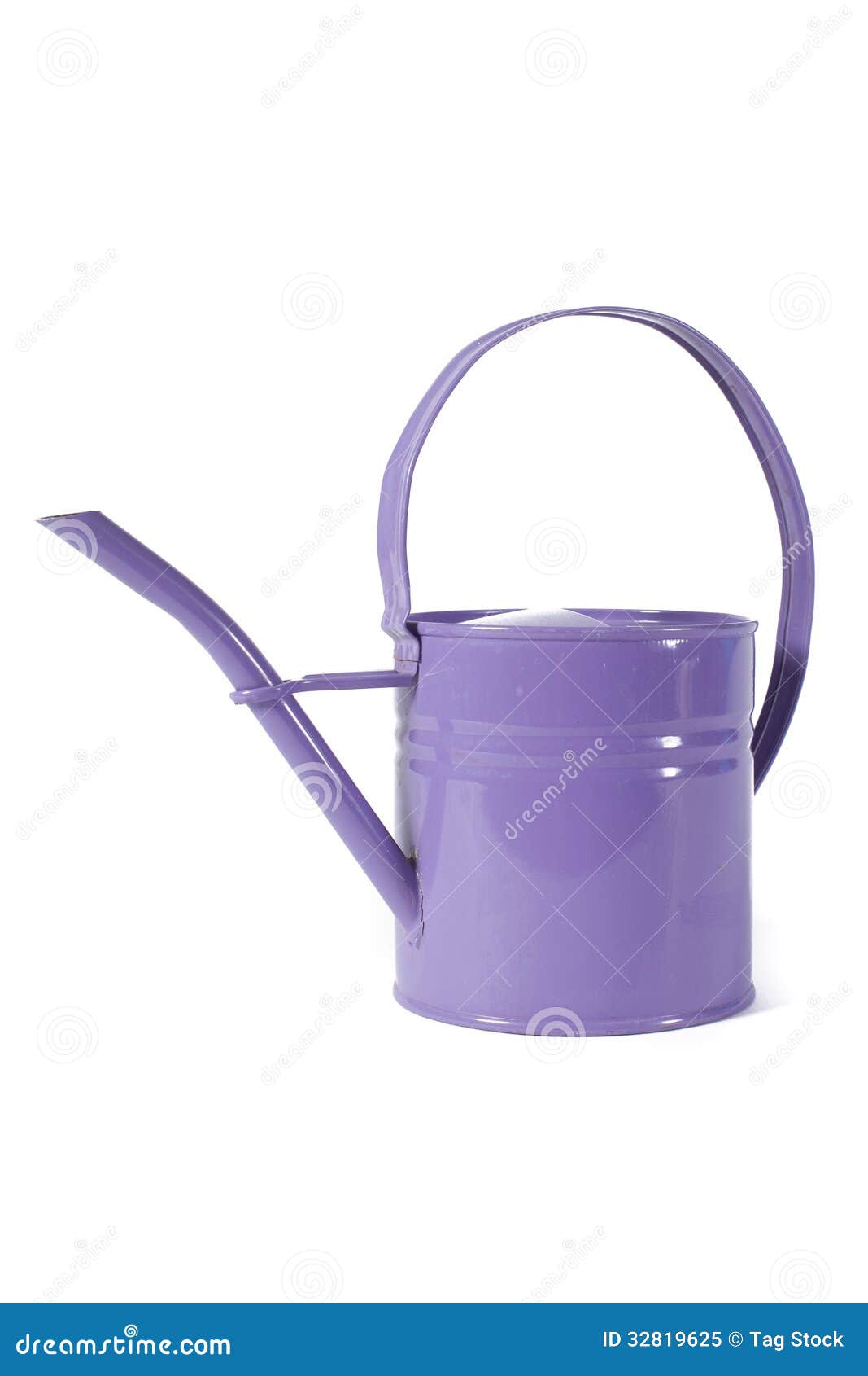 Purple Watering Can Isolated on White Stock Image Image of tool