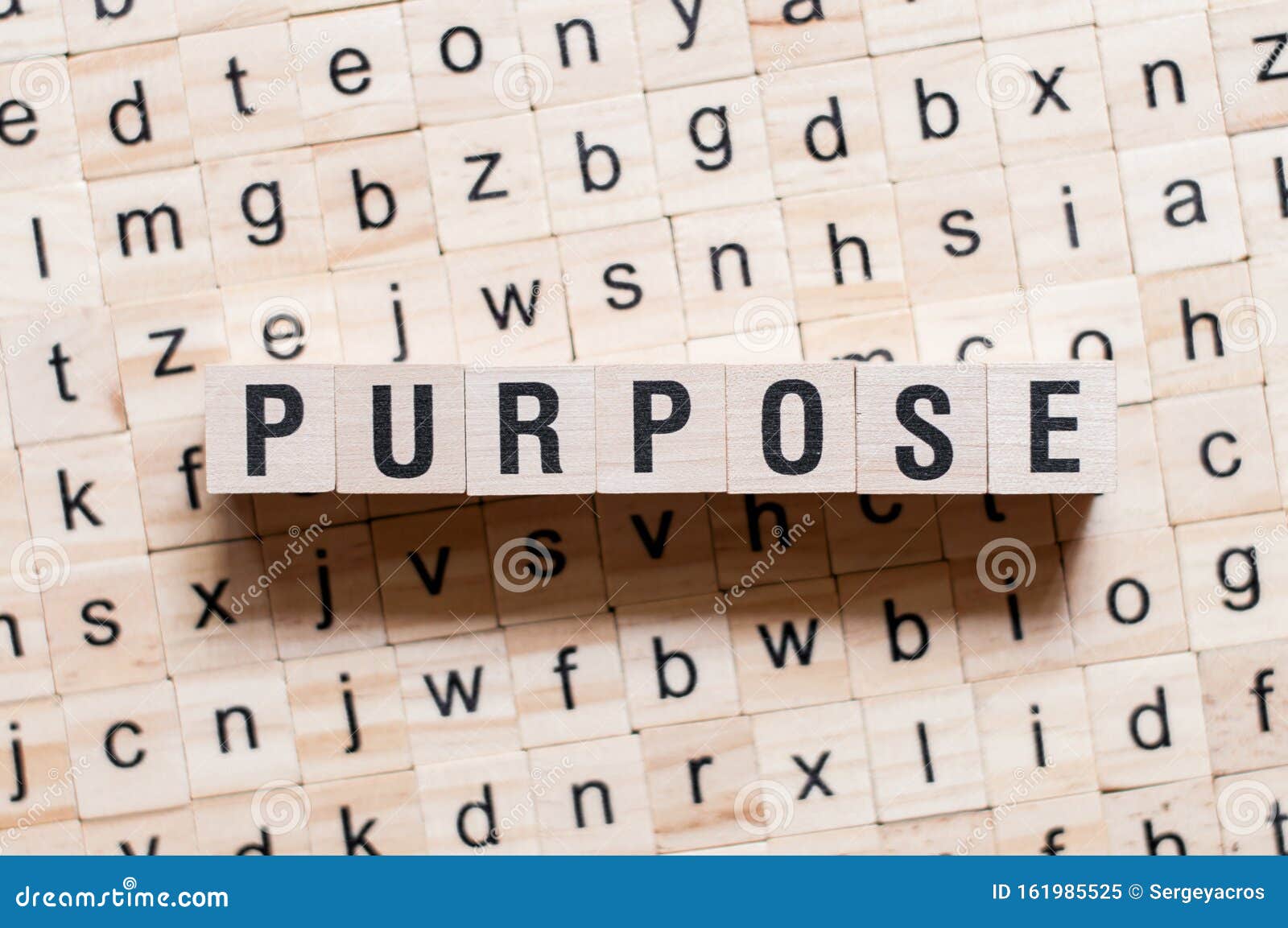 Purpose Word Concept in Cubes Stock Image Image of mission, reason 161985525