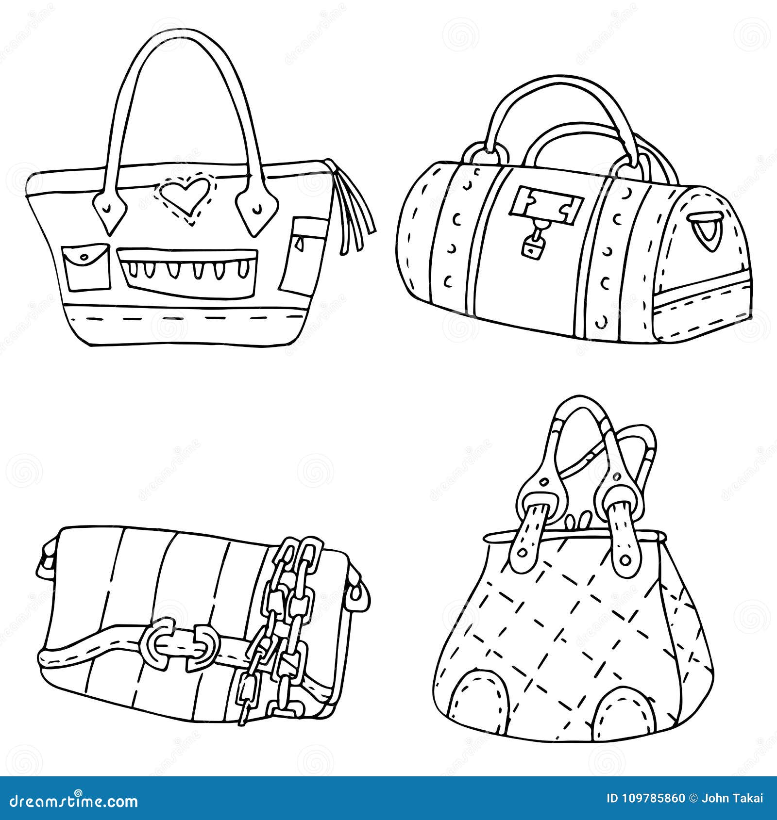 Line Drawing Handbag Hand Drawn Illustration, Wing Drawing, Rat Drawing, Bag  Drawing PNG Transparent Clipart Image and PSD File for Free Download