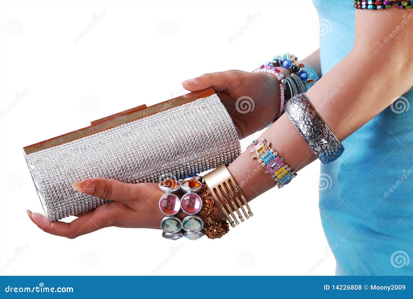 Purse & Jewelery in Hand Stock Photo Image of elegance, gesture 14226808