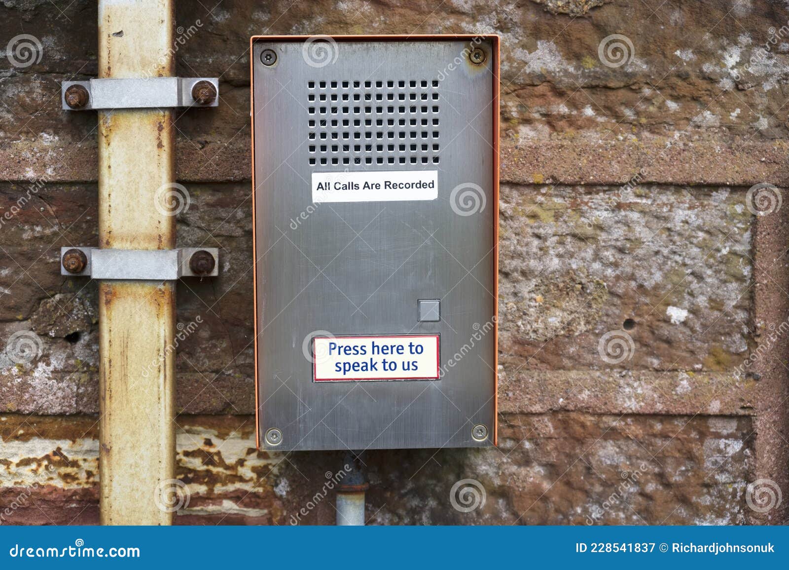 Push Buzzer Door Bell for Entry Stock Image Image of house