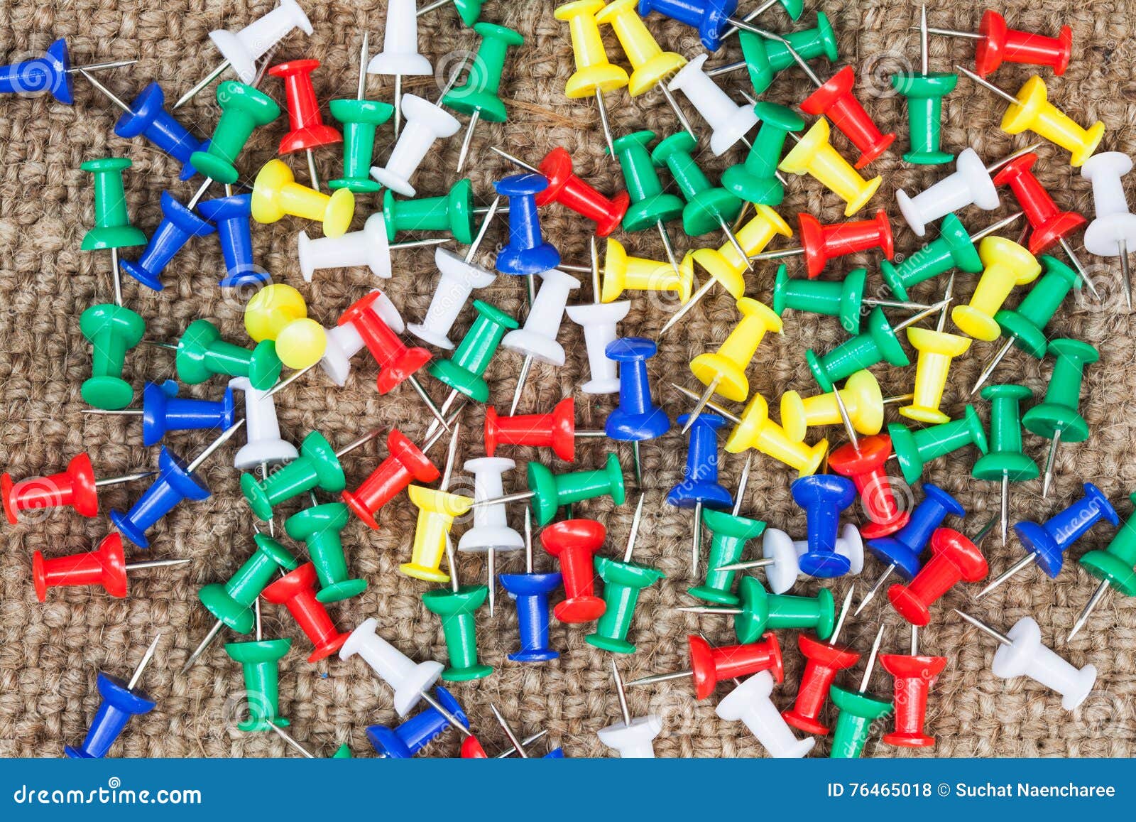 Push pins isolated stock photo. Image of colorful, multicolored 76465018