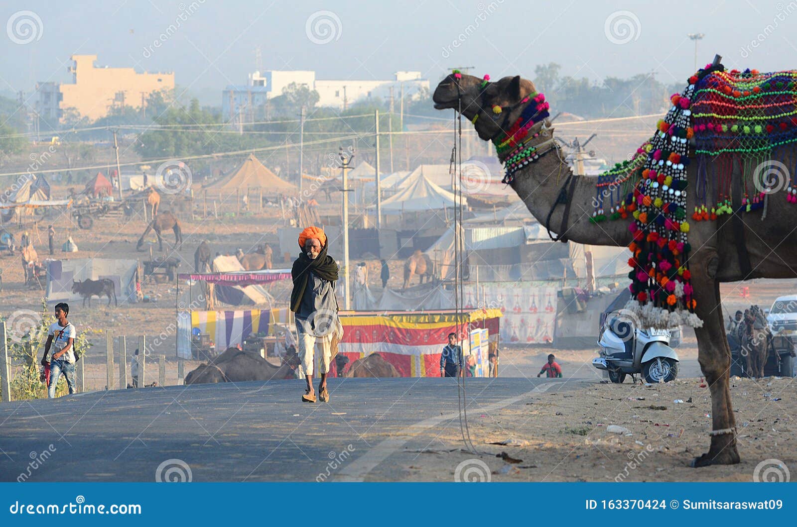 Pushkar Camel Fair in India Editorial Stock Image - Image of cameleer,  animals: 163370424