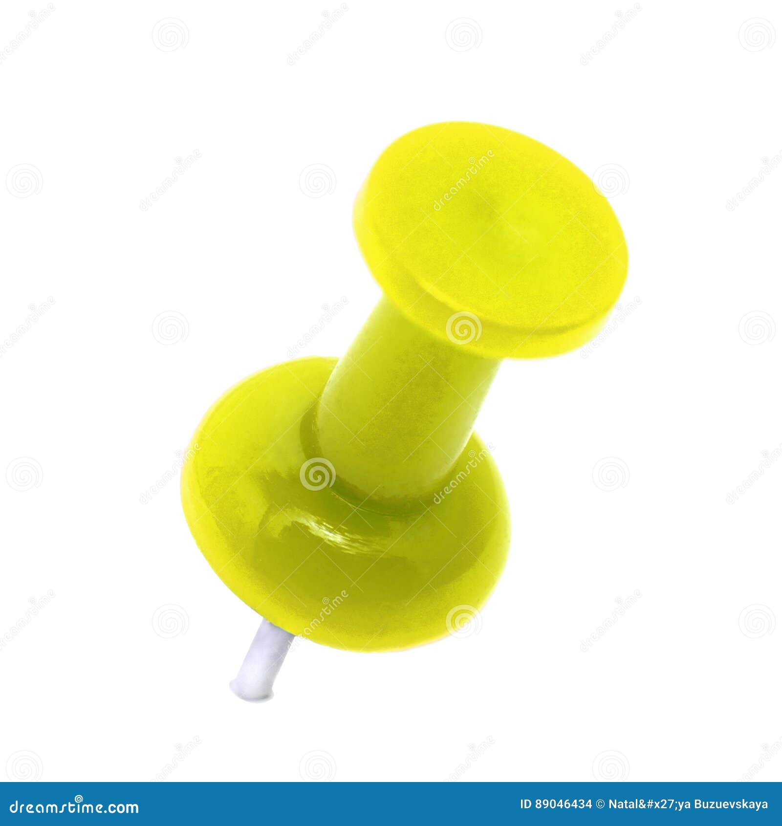 Pushpin Color Yellow Close Up Stock Photo - Image of message, notepad ...