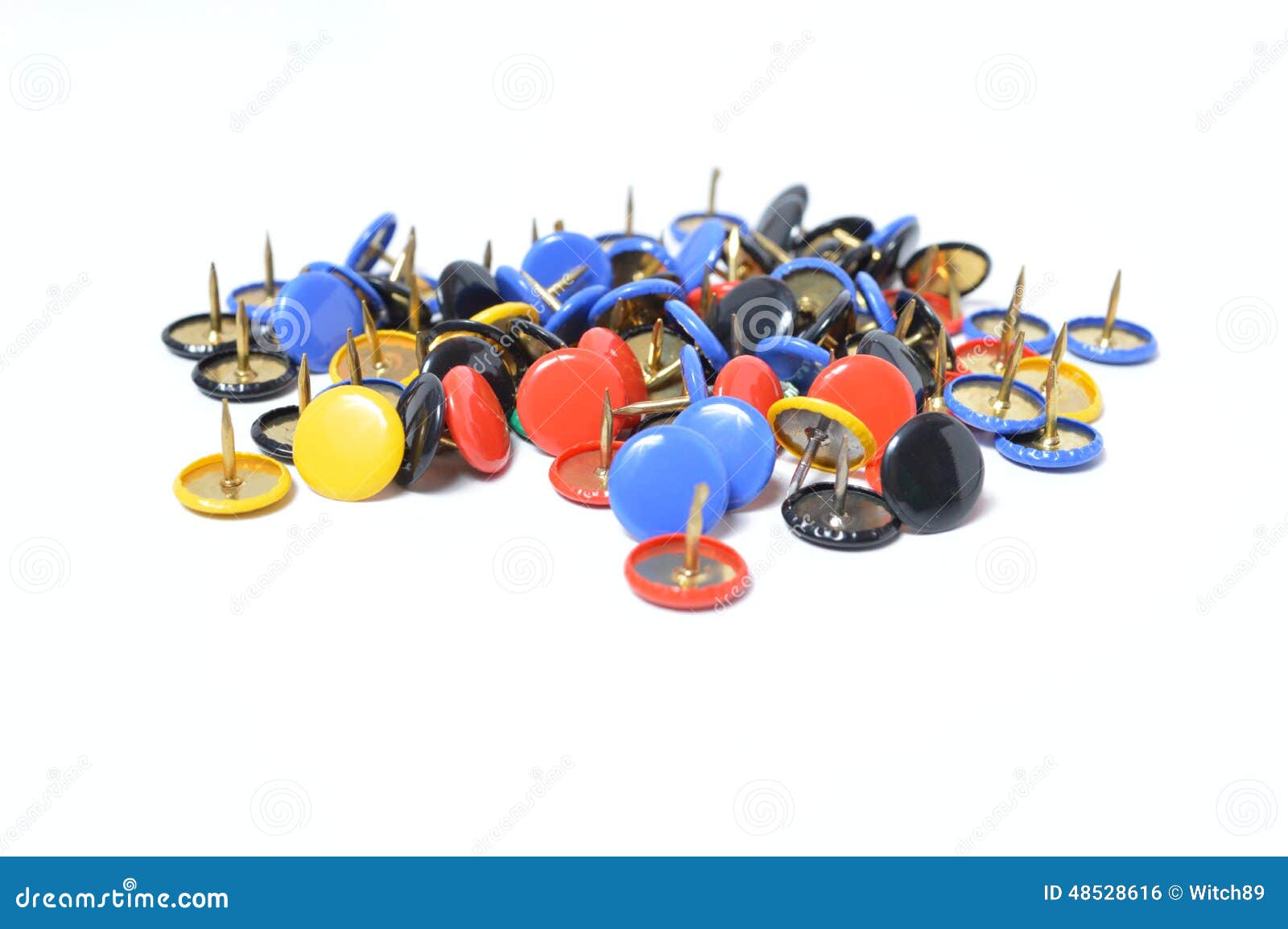 Pushpins stock photo. Image of notes, blue, hang, cutout 48528616