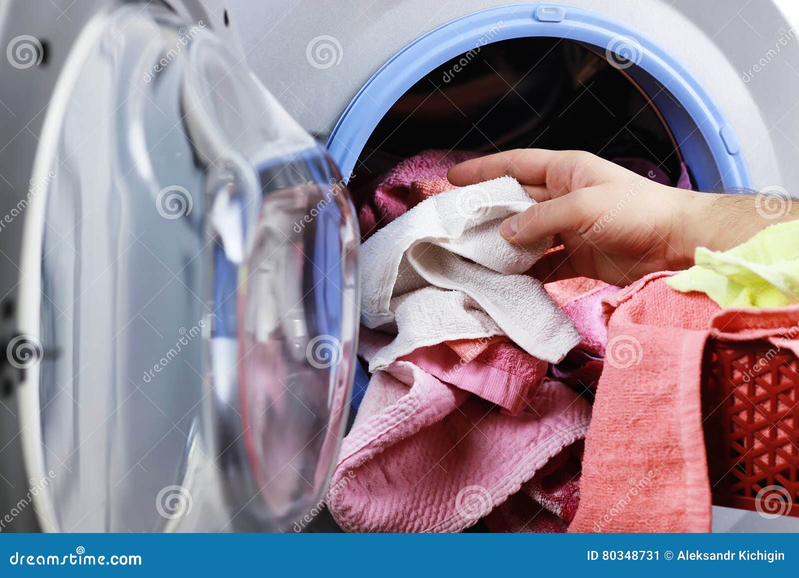 Put cloth in washer stock image. Image of hygiene, circle 80348731