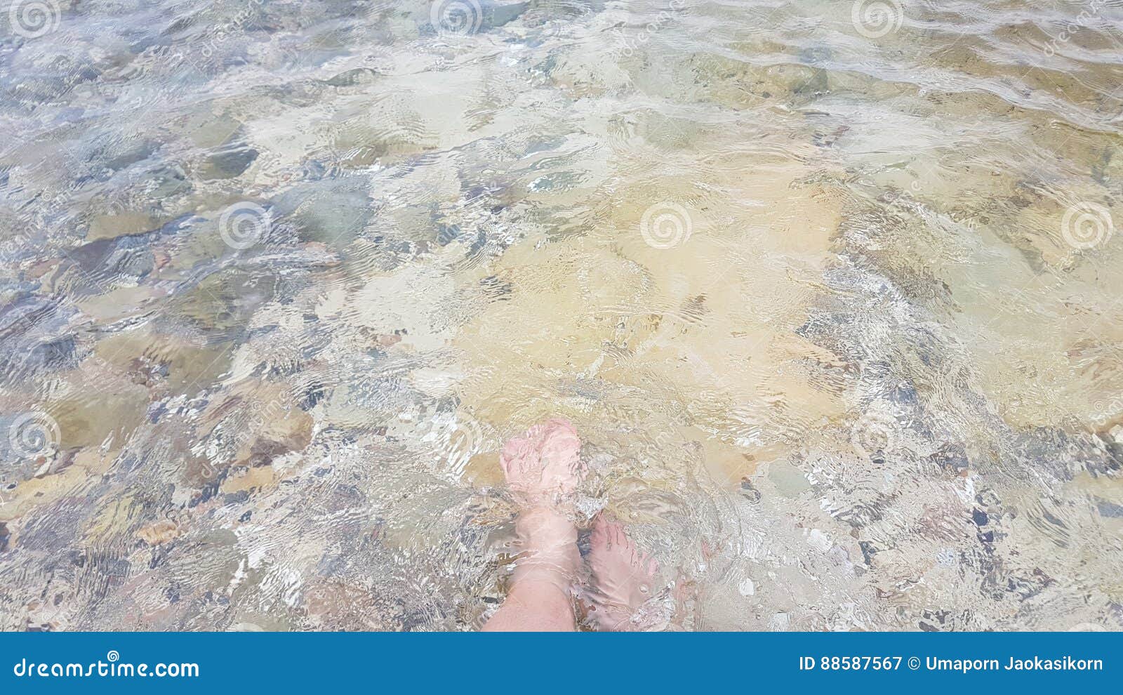 Put Your Feet in the Cold Water Stock Image Image of rock, feet 88587567