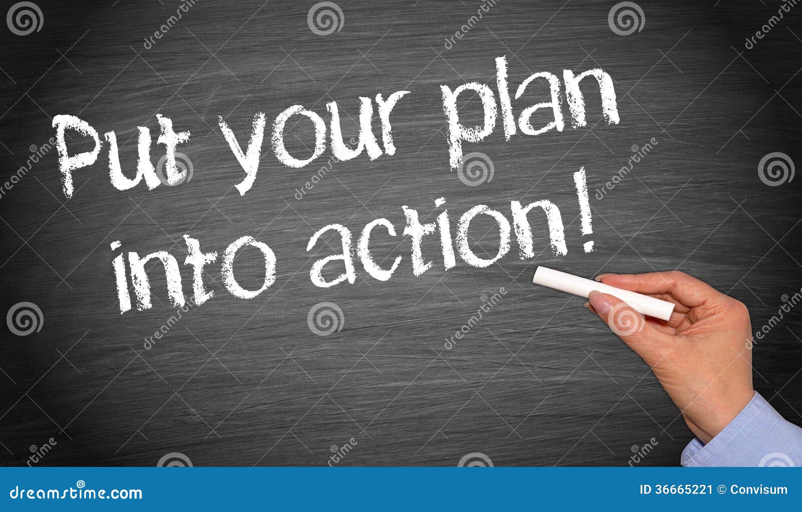 Putting A Business Plan Into Action Put Your Plan Into Action Symbol. Concept Words Put Your Plan Into
