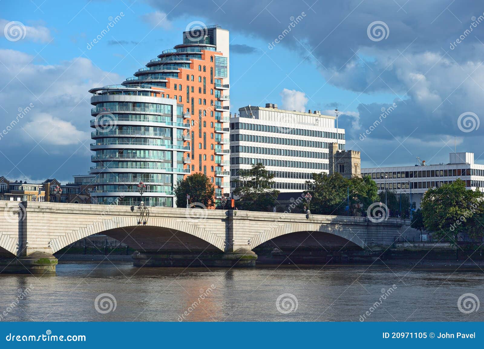 Putney Bridge, River Thames, London, UK Stock Image Image of high