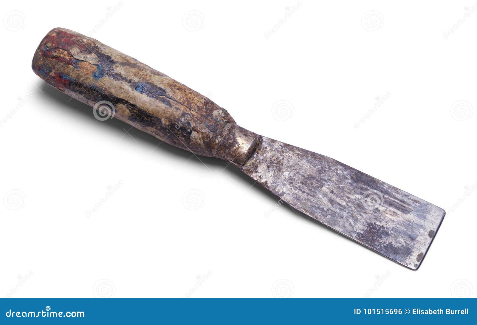 Putty Knife stock photo. Image of antique, handle, trowel 101515696