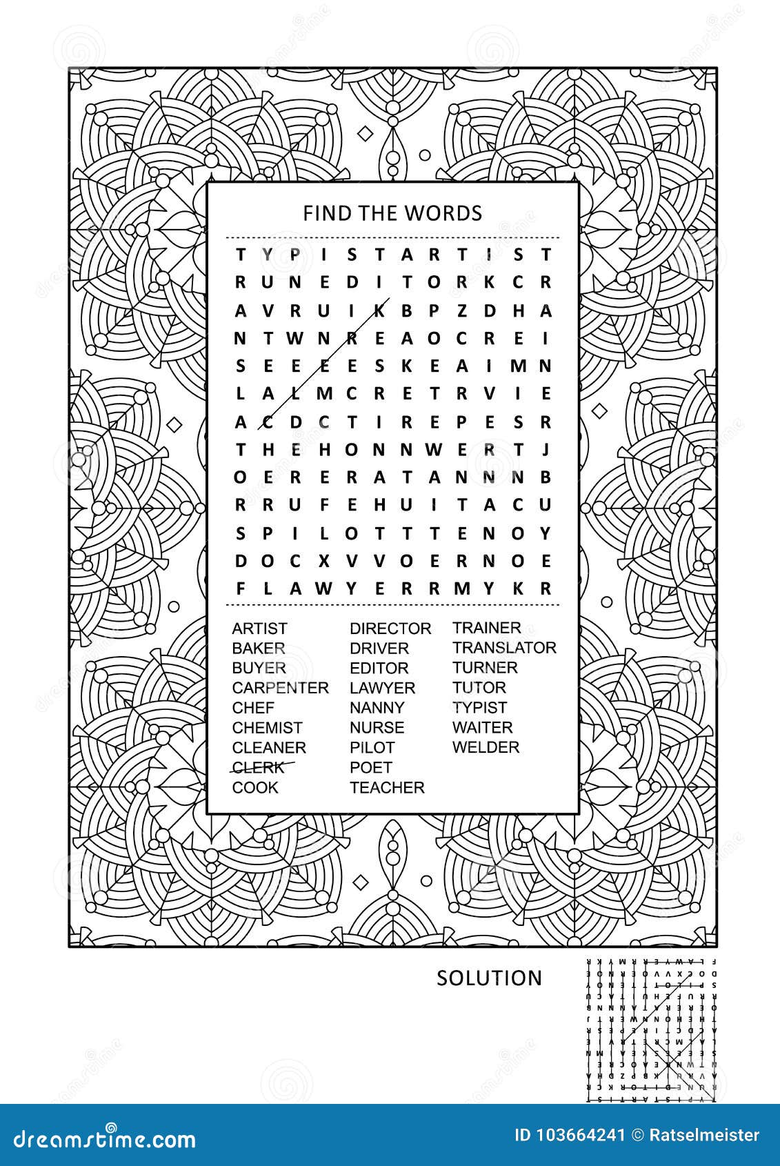 puzzle and coloring activity page for adults