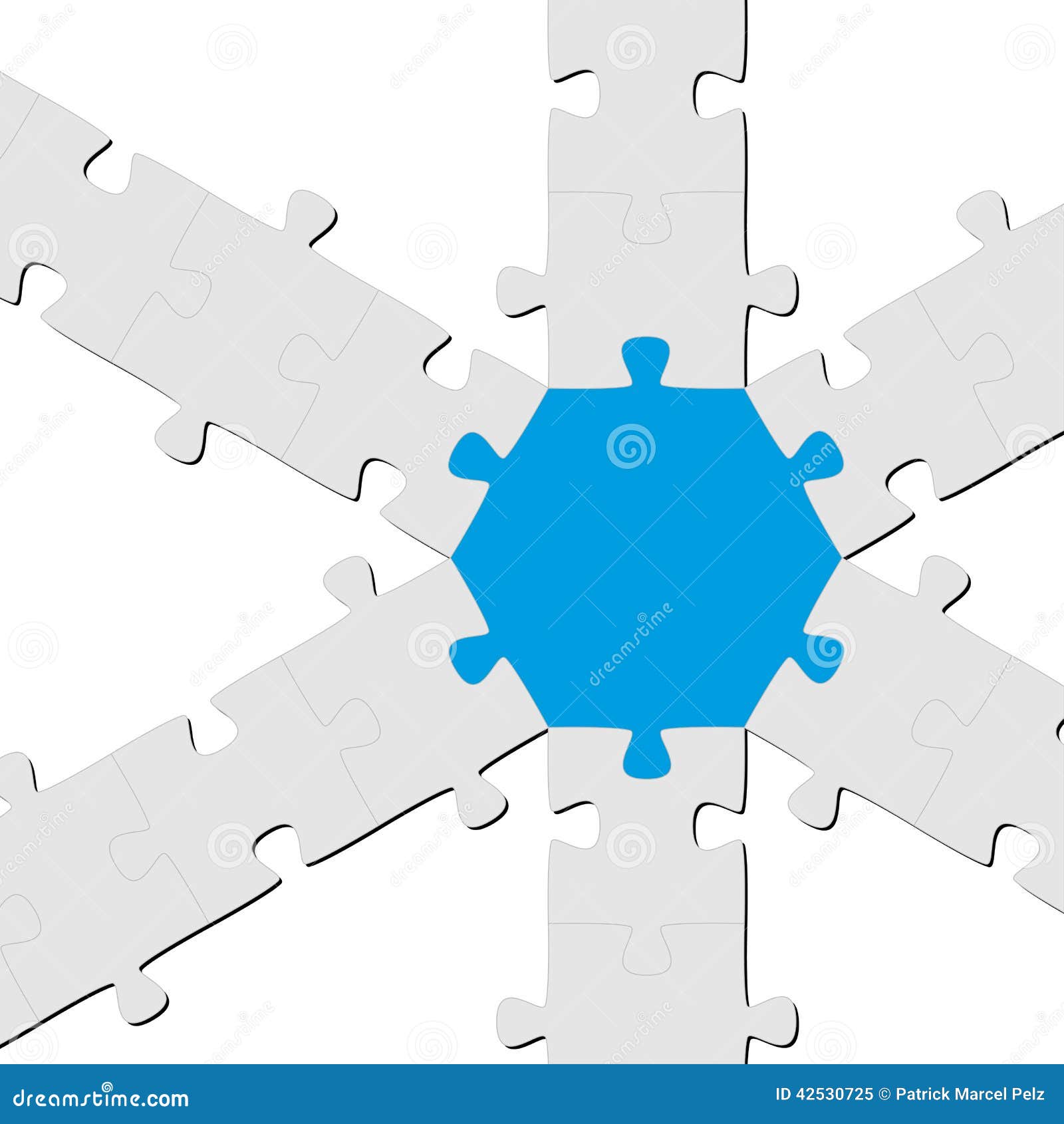 Puzzle Connection / Teamwork Symbolism Stock Vector Illustration of