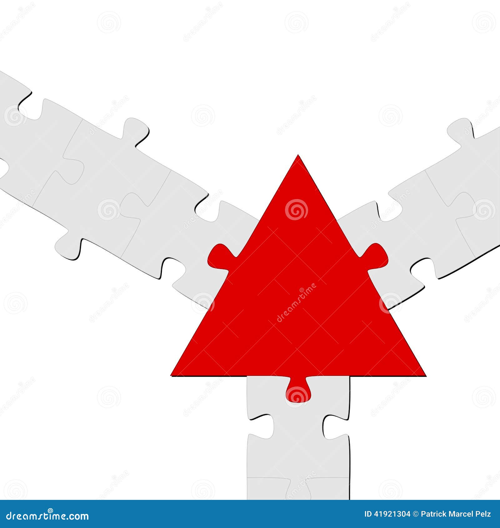 Puzzle Connection / Teamwork Symbolism Stock Vector Illustration of