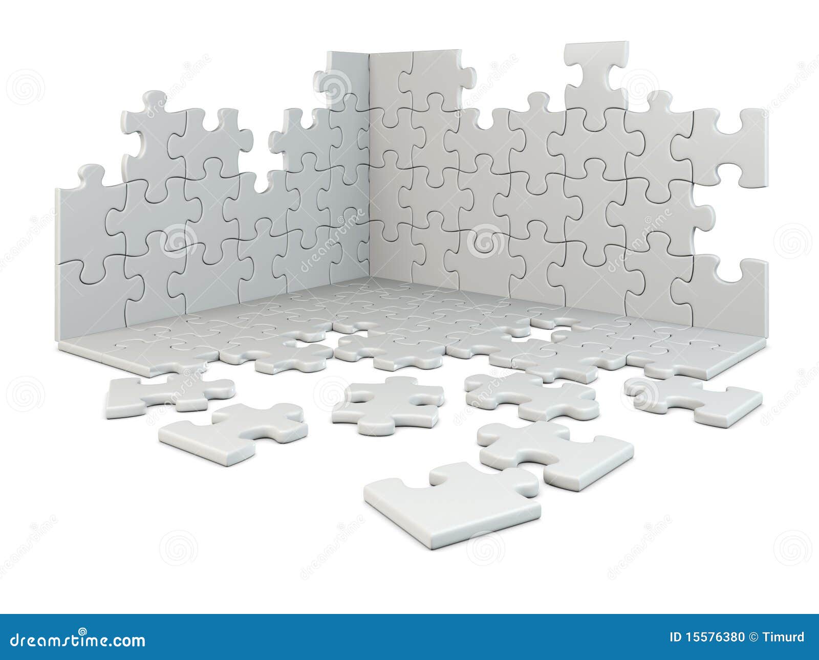 Construction De Travail Un Puzzle Illustration Stock