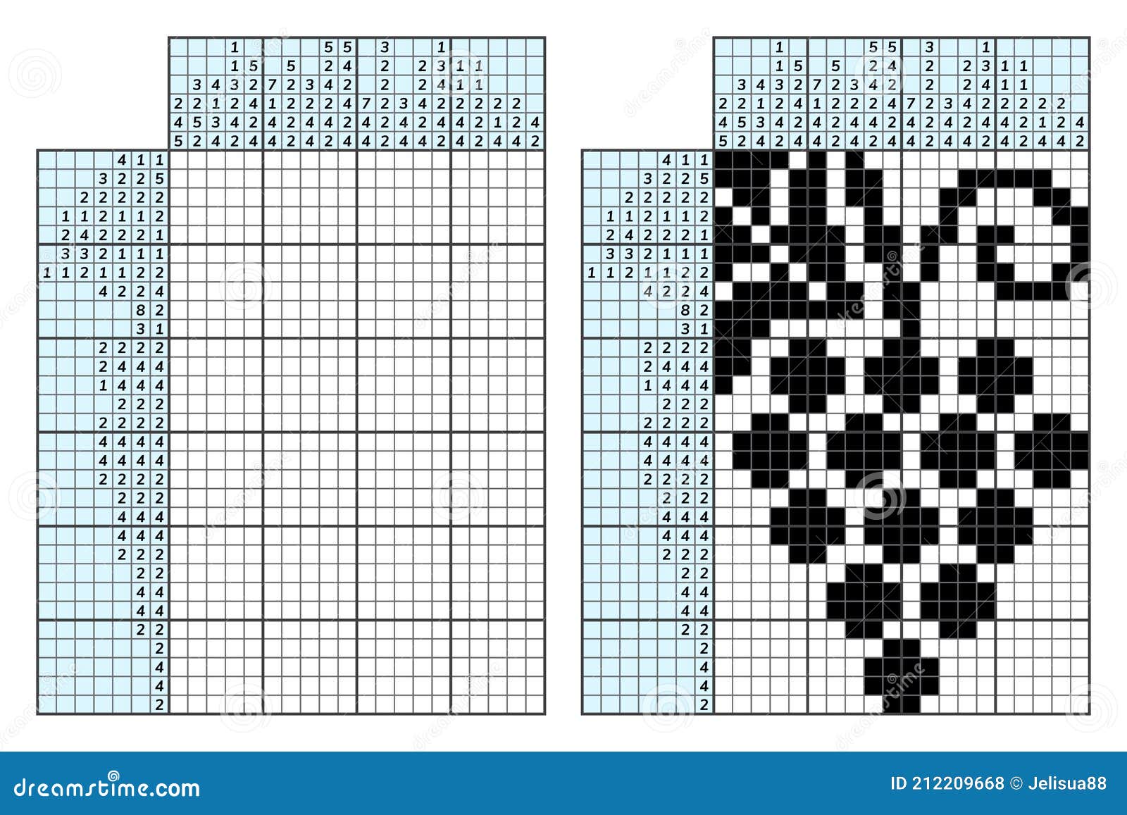 Puzzle De Palavras Cruzadas Japonês. Mosaico Matemático Adulto. Nonograma.  Jogo De Quebra-cabeças Lógico. Rebus Digital. Ilustraçã Ilustração do Vetor  - Ilustração de retrato, passatempo: 212209830