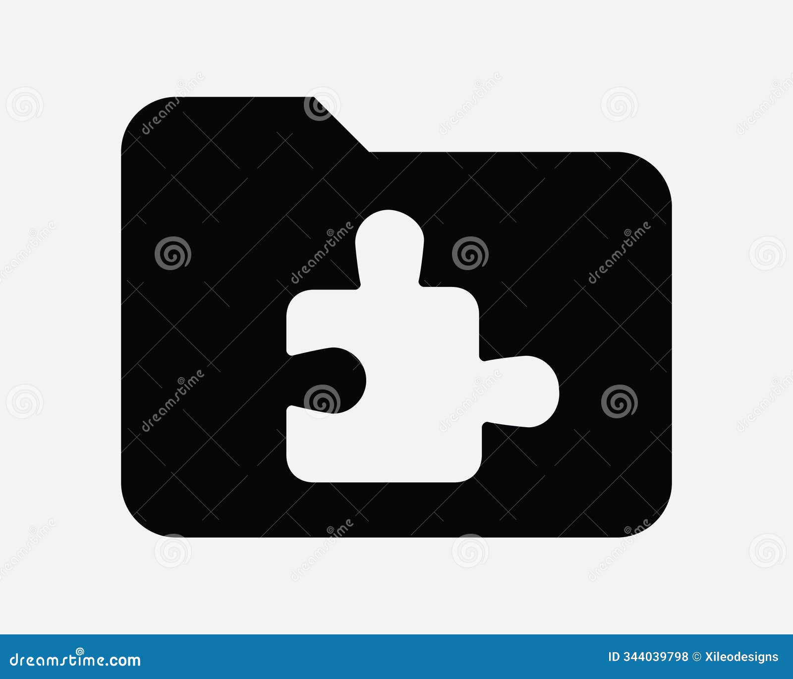 puzzle piece folder file document idea solution challenge logic portfolio app computer education svg sign icon  
