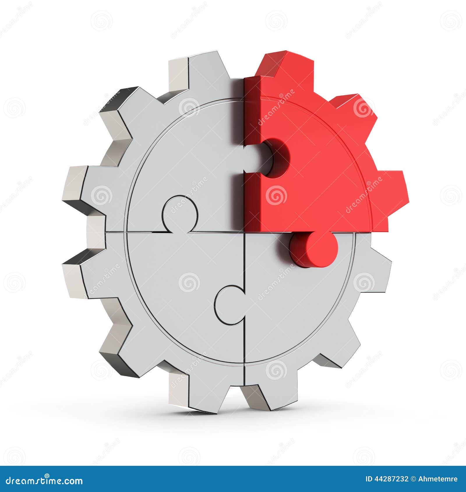 Puzzle And Gear For Supporting Developmental Health Logo Cartoon Vector