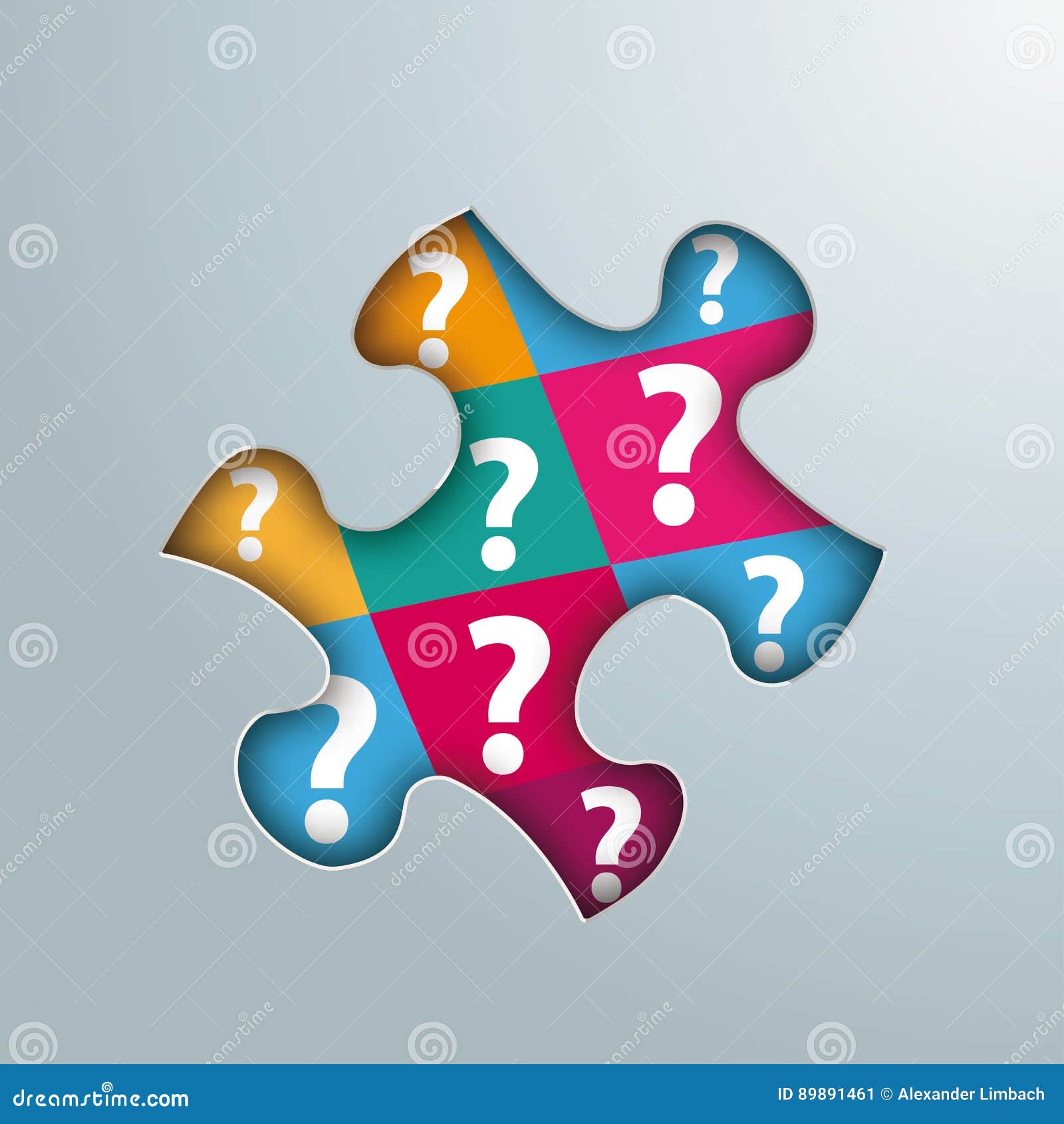 Puzzle Hole Questions stock vector. Illustration of hole - 89891461