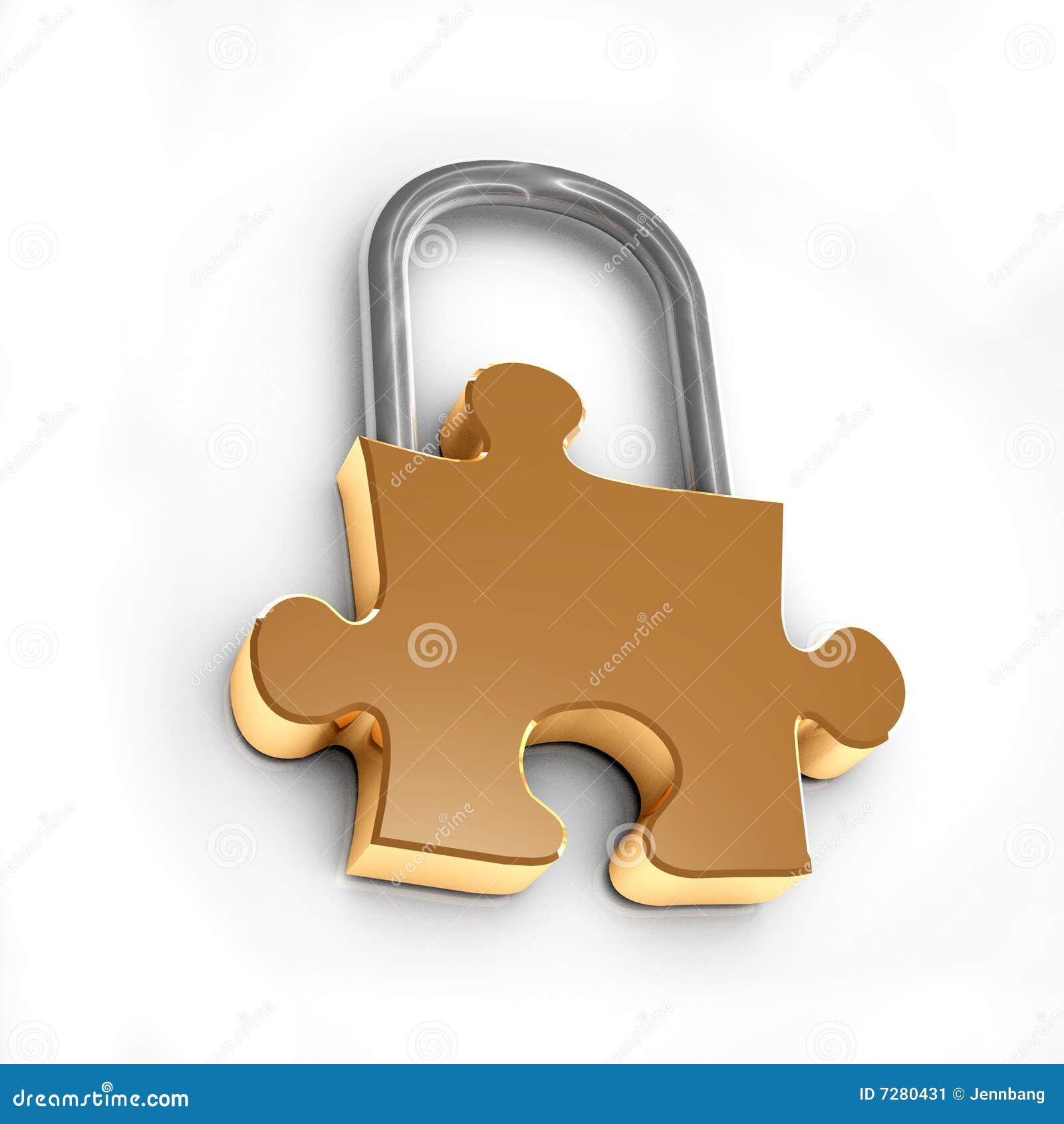 Puzzle lock stock illustration. Illustration of clue, lock 7280431