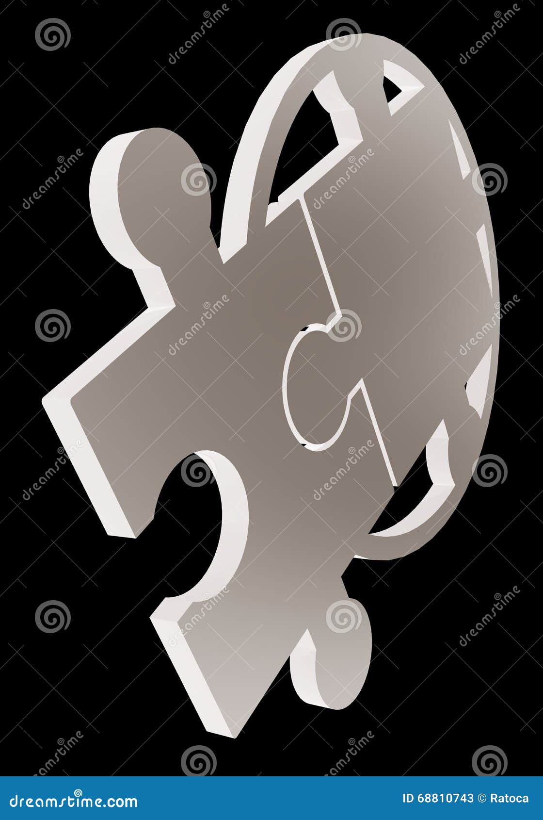 Puzzle symbol stock illustration. Illustration of object 68810743